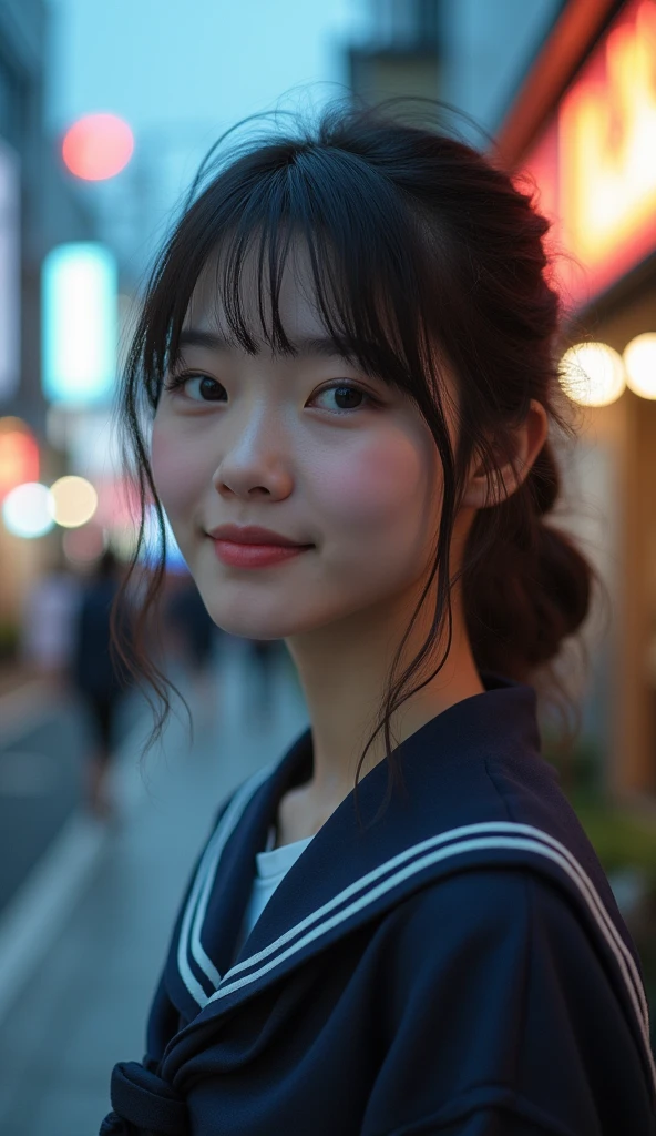 An incredibly cute girl,(super cute girl:1.4) 、Caucasian skin、(Wearing a sailor uniform:1.4 )、 professional lighting、Tokyo Street,natta, urban landscape,city lights,trunk,Close  up,ssmile,, (8k, RAW Photos, highest quallity, work of art:1.2),(realisitic, photo-realisitic:1.37),lift up your skirt、Panties are visible、high quality, (RAW photo, best quality), (realistic, photorealistic: 1.4), (extremely delicate and beautiful: 1.4), amazing, fine details, masterpiece, ultra detailed, high resolution, best illustration, best shadow, intricate, ( extremely intricate: 1.2), (exquisitely detailed skin), cinematic light, perfect anatomy, (cool color: 1.4), sharp focus, 8k UHD, DSLR, (Fujifilm XT3),,(Fondo de ruinas de mazmorra en ruinas piedras grandes caverna cueva :1.4 ), (iluminación cinematográfica :1.4), (85mm F/1.4) 