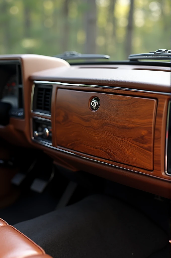 Wooden dashboard from the 1992 GMC Cheyenne truck