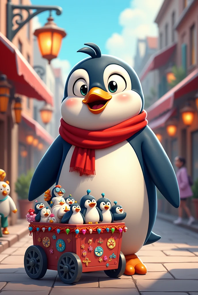 penguin mascot seller