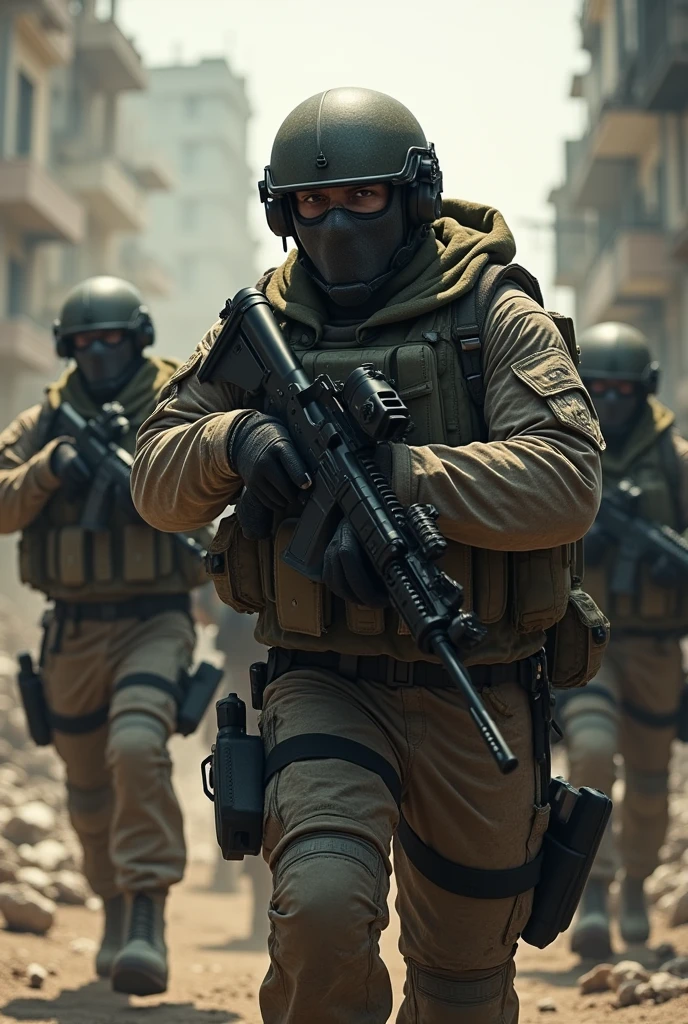 creates the image of special forces military
