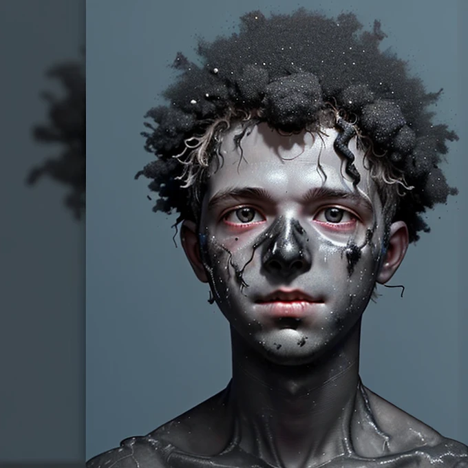 A boy gets electrocuted and covered in soot after trying to fix a broken electrical cord and failing