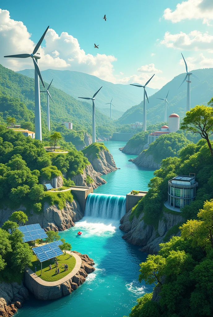 Generates image of renewable resources