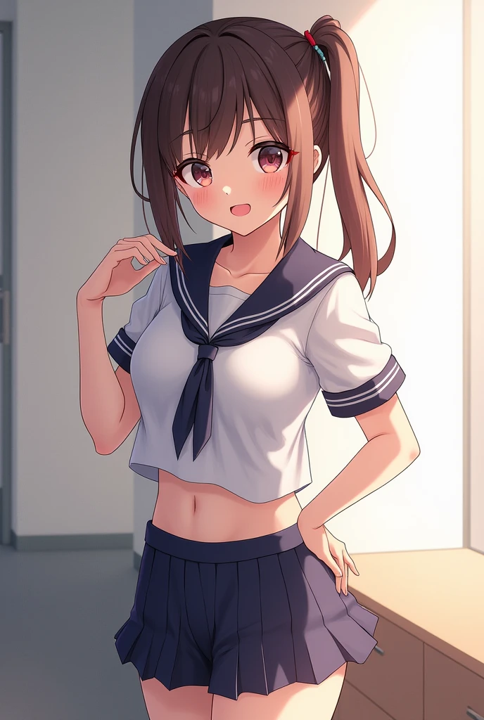 Japanese athletics girl cute erotic small breasts uniform
