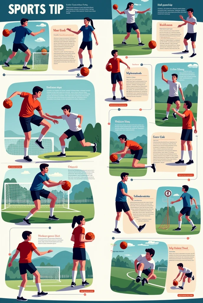 Generate an image based on sports tips