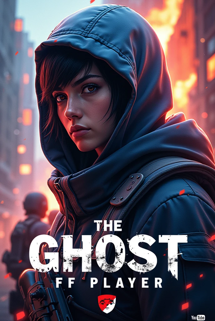 Make a thumb for the written free fire channel "Ghost the best FF player"