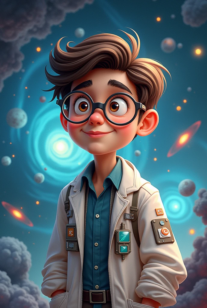 Avatar of a science student of the universe, geek