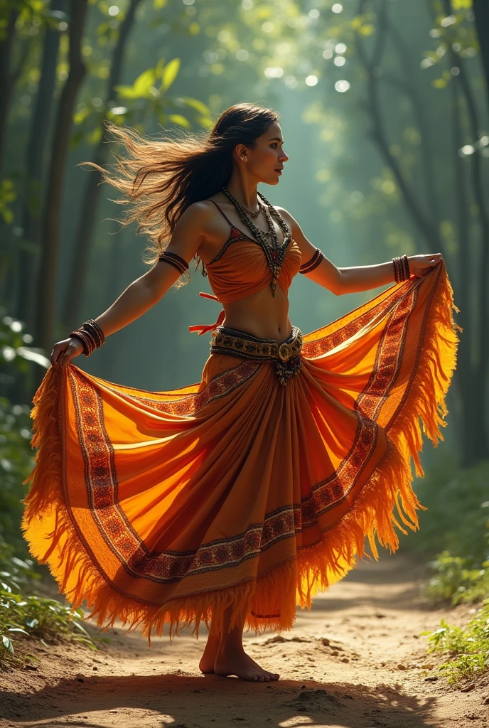 Native dance with skirt that nobody knows
