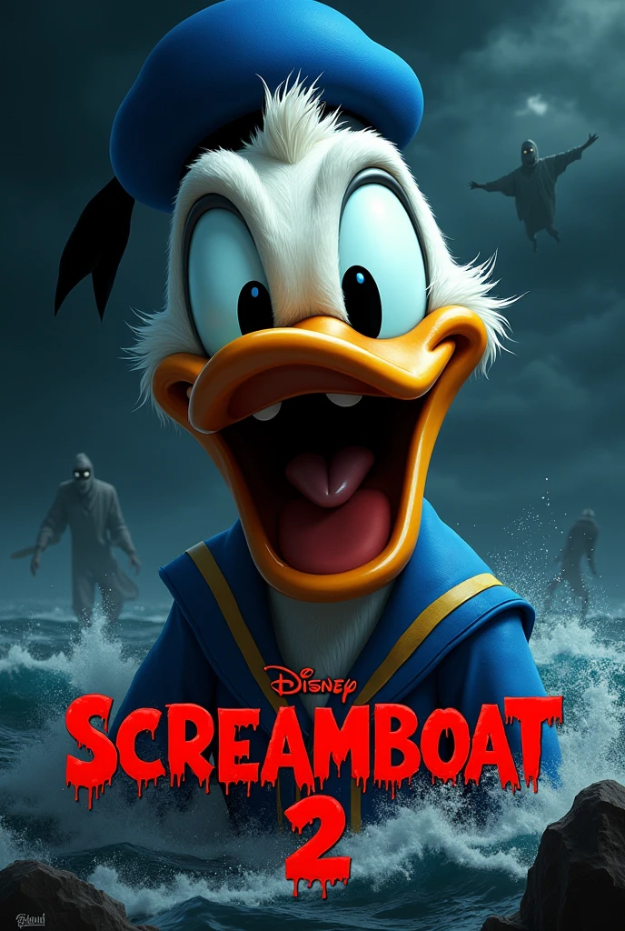 Screamboat 2 Donald duck horror movie poster 