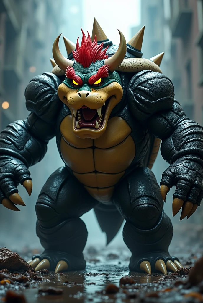 Bowser in Venom costume 