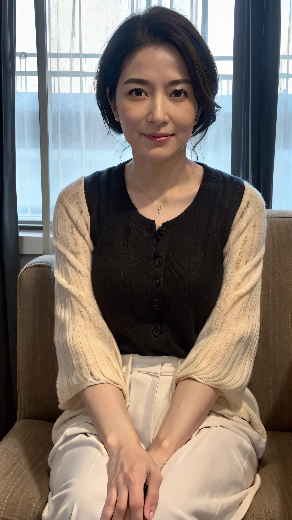 (In 8K, Highest quality, masterpiece:1.2), (Realistic, Photorealistic:1.37), Ultra-detailed, Natural light, , 1 person, 4 woman, Black Hair, Less exposure, Highly detailed face and skin, Detailed eyes, Highly detailed face and skin、Take a full-body photo、color々A pose、