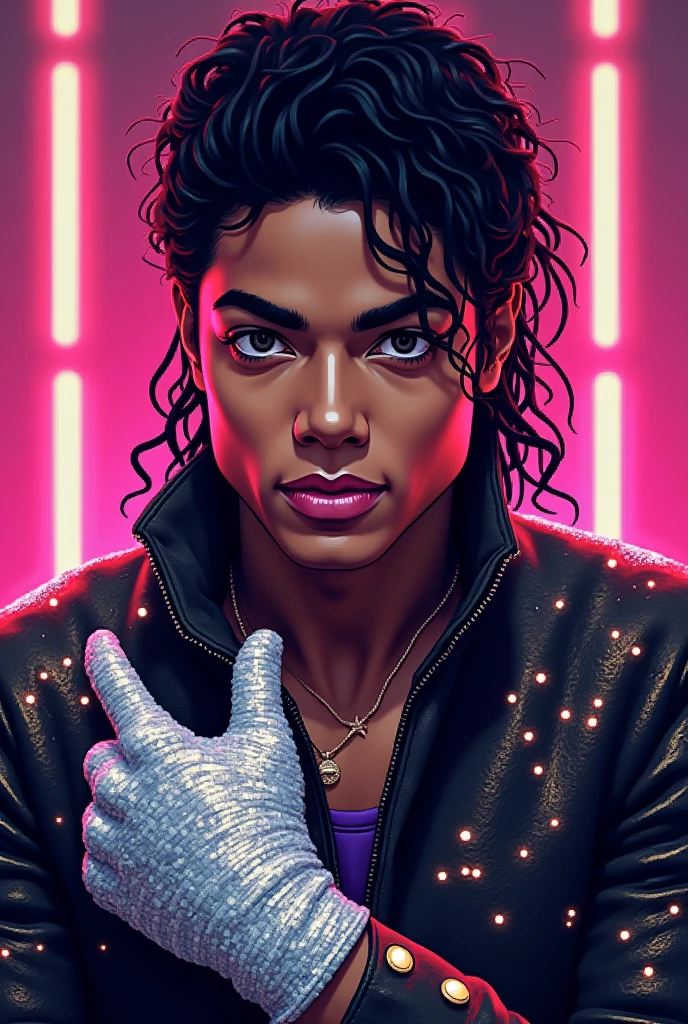 Michael jackson Pixel portrait
