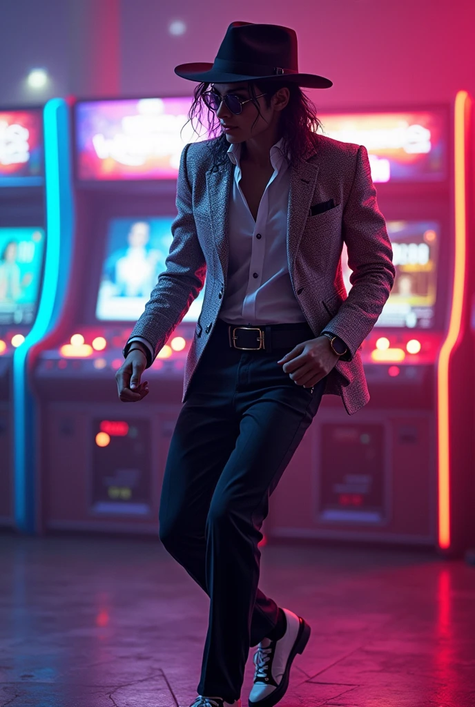Michael jackson arcade game moonwalking