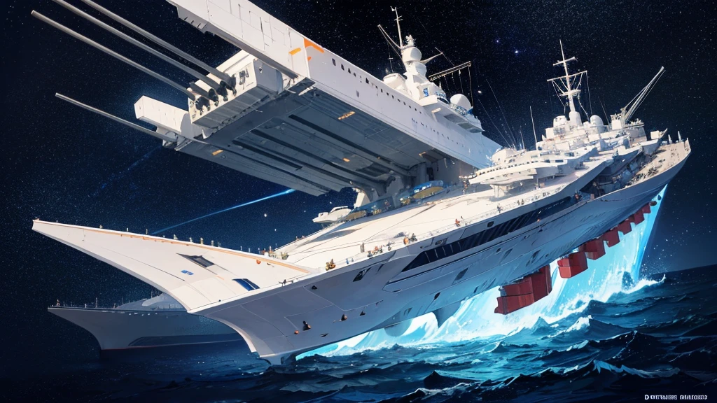 an image of space warship entering majestic galaxy
1. SHIP\_SHAPED\_SEASHIP\_DESIGN\_PROTOTYPE
2. UNIQUE\_SPACE\_SHIPPING\_TECHNOLOGY
3. HIGH\_SPEED\_MANEUVERABLE\_PROPELLION\_SYSTEM
4. LARGE\_POWERFUL\_TRANSPORT\_VEHICLE
5. SEA\_VESSEL\_BUILT\_FOR\_SPACE\_TRAVEL