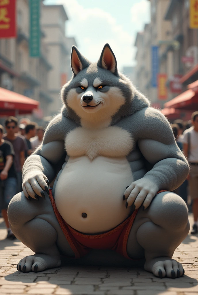 ultra quality 4k, Half body view in 4k,ultra high detailed body,Wild Arcanine,gray fur,White hair, Large belly, (round belly), hyper belly, huge belly, Huge body,em mystikfox61, por glitter trap boy, By bebebebebe,by maistrêsdee, por seibear,(thick thight),(chubby thigh),thick thight,legs thick,chubby legs,legs thick,enormous thigh,enormous thigh,huge legs,(Detailed thigh),(wide thigh),thick ass,sharp fingernails,(face detailed),swollen belly,enormous thigh,detailed paws,thick paws,chubby paws,loose shirt,wild legs,tight shorts
,in town,(macro),ultra bigger penis,thick penis,long penis,(detailed bulge),sitting in the building, Among the crowd,((hyperpenis, hyperbolas, huge penis, huge balls, huge dick)),(embarrassed face),from front view