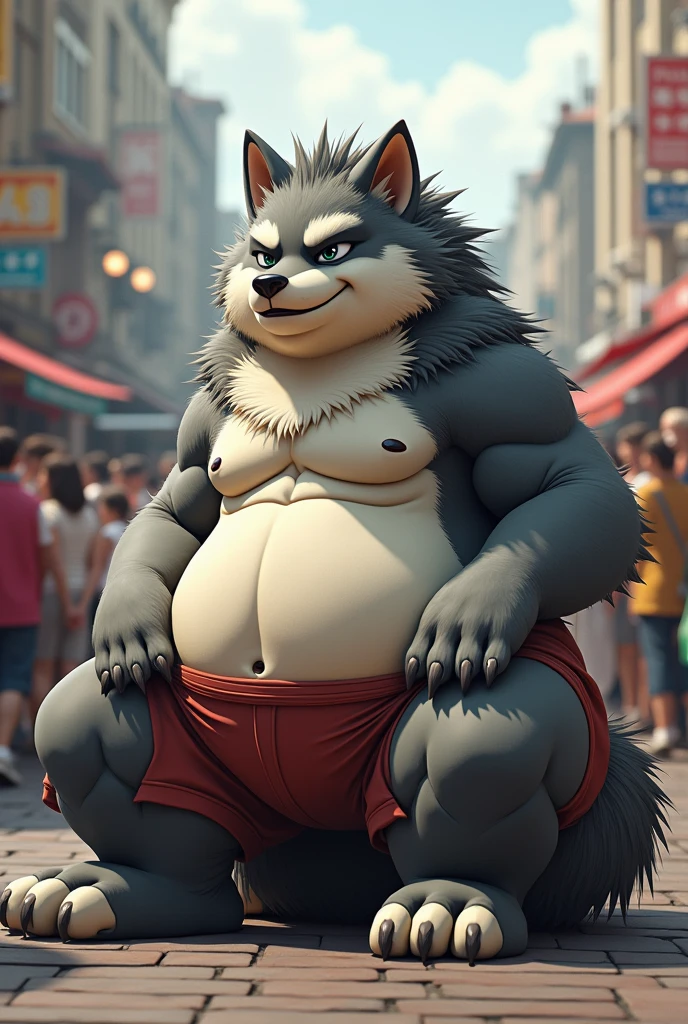 ultra quality 4k, Half body view in 4k,ultra high detailed body,Wild Arcanine,gray fur,White hair, Large belly, (round belly), hyper belly, huge belly, Huge body,em mystikfox61, por glitter trap boy, By bebebebebe,by maistrêsdee, por seibear,(thick thight),(chubby thigh),thick thight,legs thick,chubby legs,legs thick,enormous thigh,enormous thigh,huge legs,(Detailed thigh),(wide thigh),thick ass,sharp fingernails,(face detailed),swollen belly,enormous thigh,detailed paws,thick paws,chubby paws,loose shirt,wild legs,tight shorts
,in town,(macro),ultra bigger penis,thick penis,long penis,(detailed bulge),sitting in the building, Among the crowd,((hyperpenis, hyperbolas, huge penis, huge balls, huge dick)),(embarrassed face),from front view