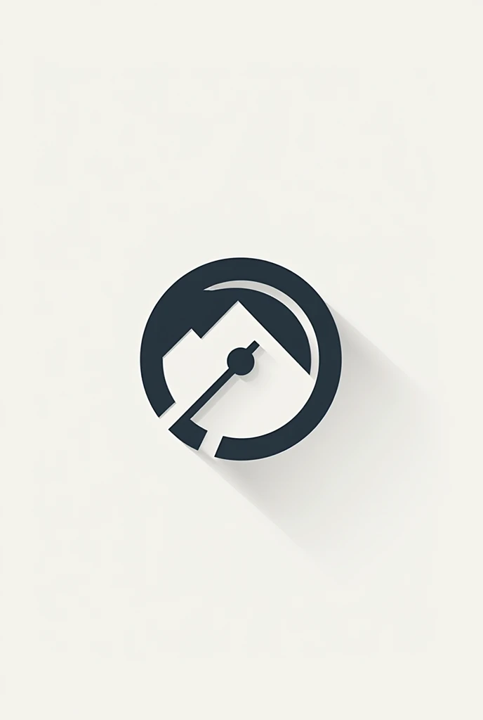 logo combining a mountain and a fuel gauge