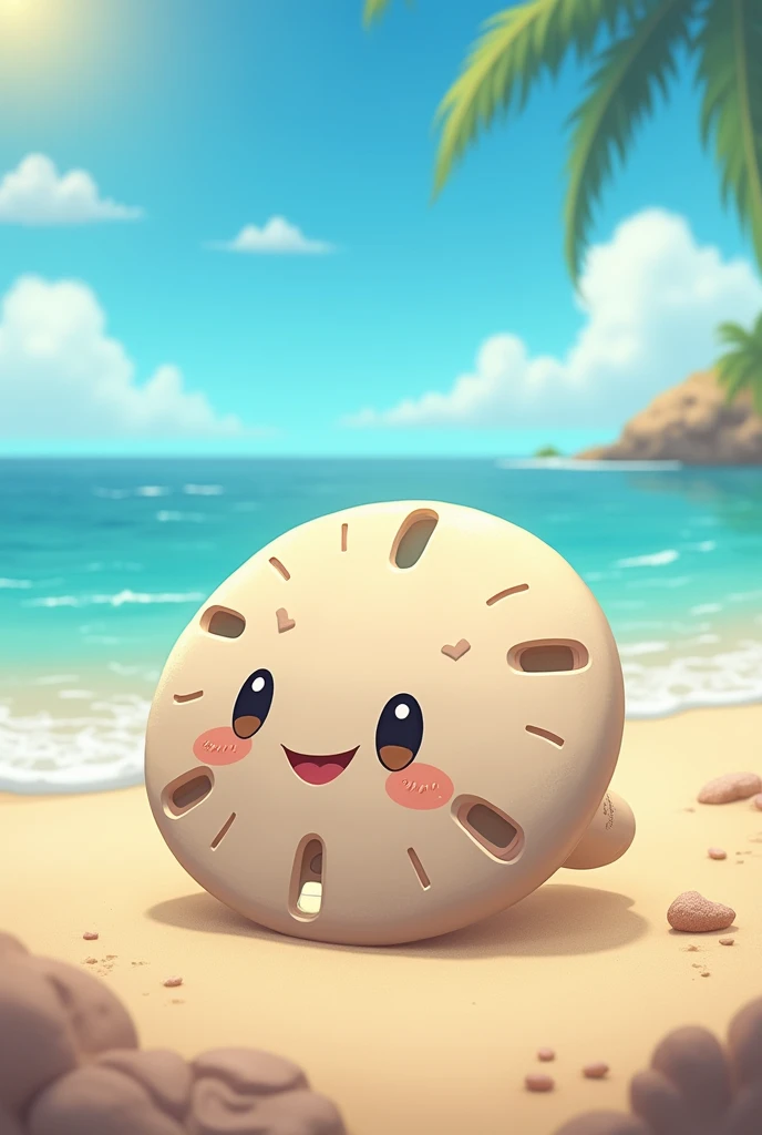 cartoon sand dollar 