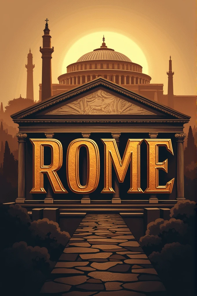 Create an image of a news company named rome