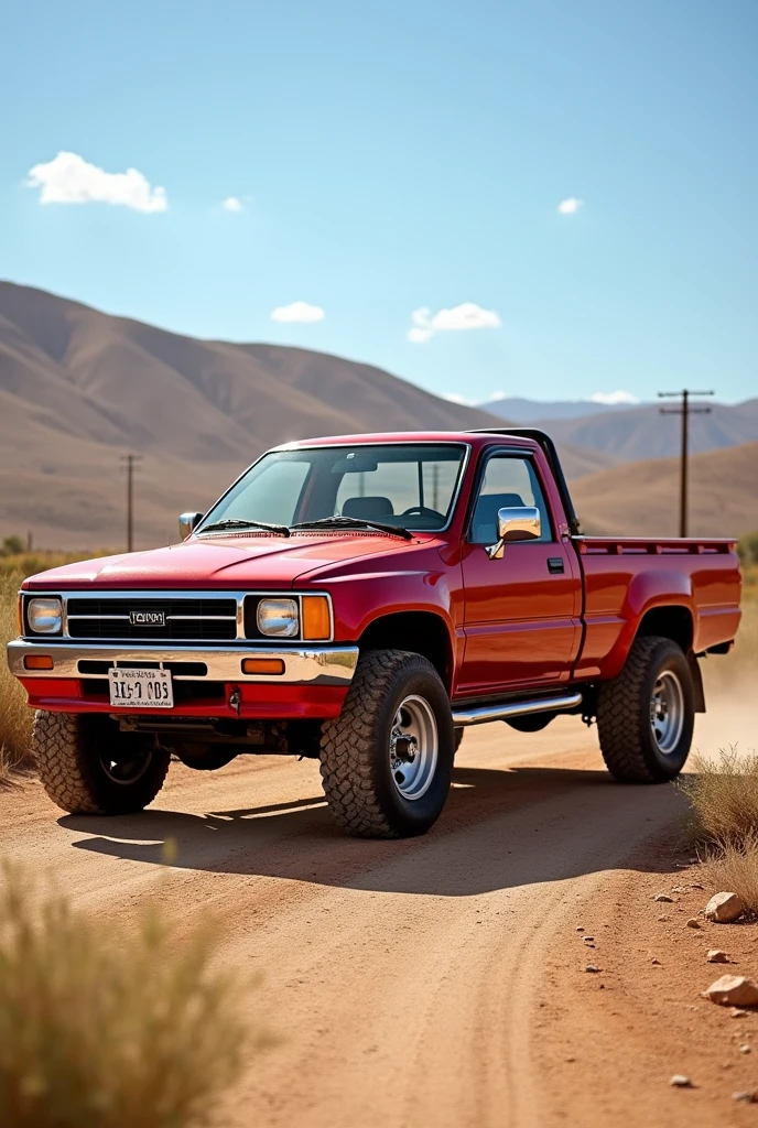  Toyota hylux double cabin red model 1994 restored