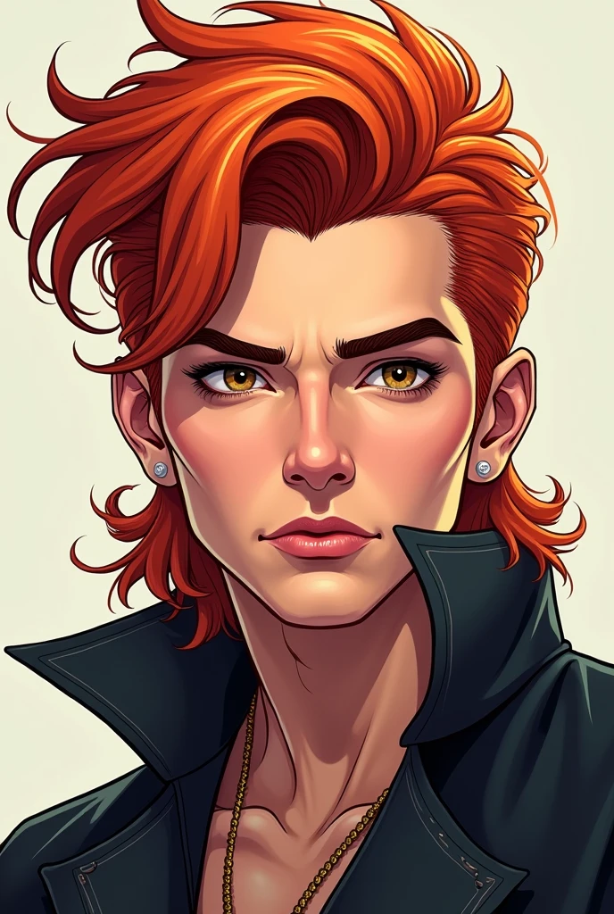 Ruivo bonito, Mullet Haircut 