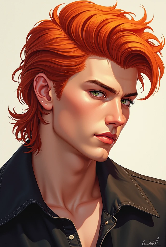 Ruivo bonito, Mullet Haircut