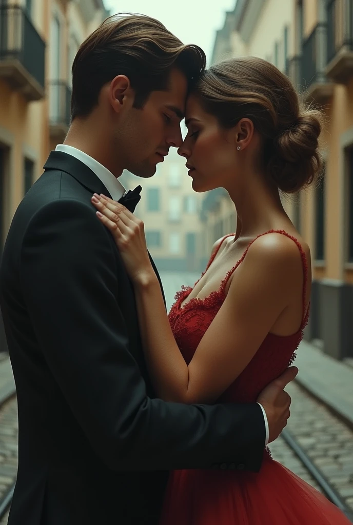 Movie poster of a couple with a tragic love story Both European 