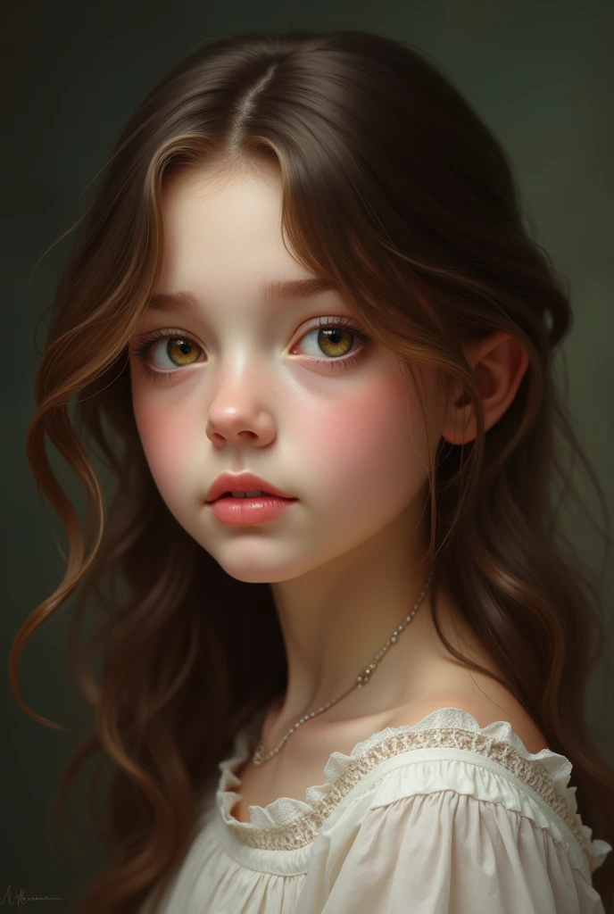 Portait fille brune