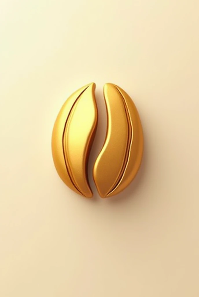 Create me a logo for a brand called premium gold the golden bean 
