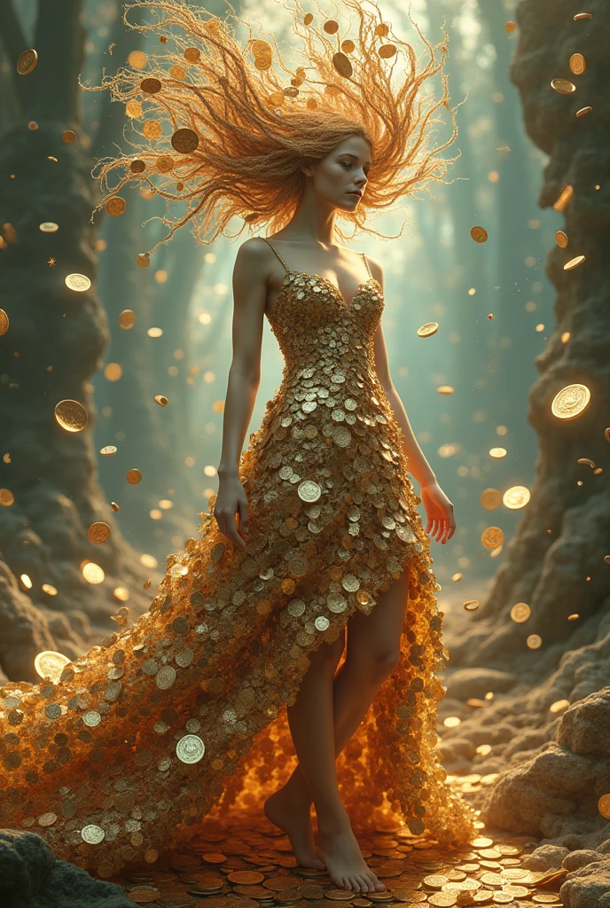 A coin girl