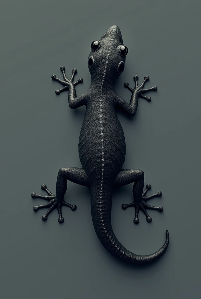 sketch of disected frog made using black and white colors only