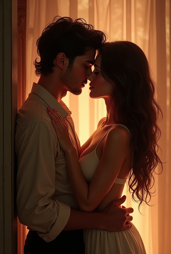 kissing 
