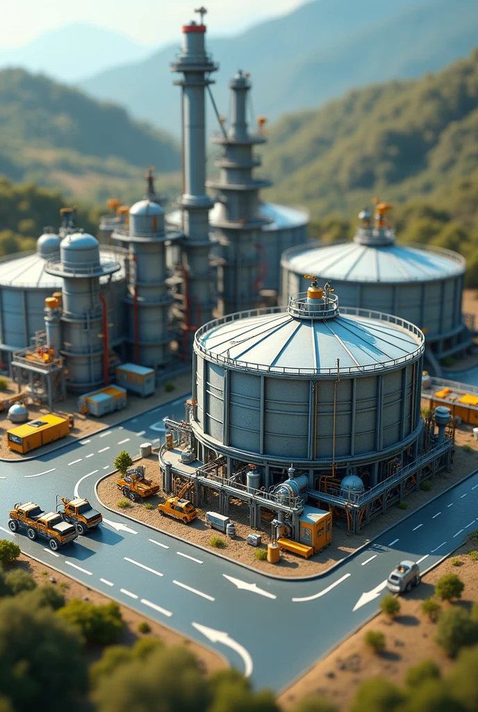 hydrocarbon storage area model