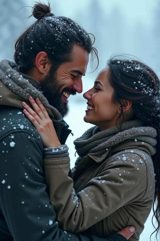 I reach up to stroke his chiseled jaw. "There's nobody else Id rather freeze to death with than you."
His chest vibrates from laughter. "Right back atcha, gorgeous.