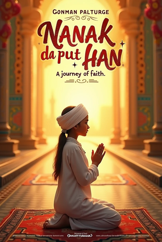 Thumbnail Design Prompt:
- Background: create thumbnail for YouTube ,wide angle , Use a vibrant and eye-catching background that reflects Punjabi culture, perhaps with traditional patterns or colors.
- Main Text: Boldly display "Nanak Da Put Han" in large, striking font at the center. Consider using a mix of Punjabi and English fonts for a dynamic look.
- Imagery: Include an image of a Sikh girl pray to God dressed in white attire, p, to represent the theme. You could also add subtle elements like a Sikh symbol or a serene landscape.
- Additional Text: Add a catchy subtitle like "Discover the Legacy!" or "A Journey of Faith!" in a smaller font below the main title.
- Color Scheme: Use warm colors like gold, orange, and green to evoke a sense of warmth and cultural richness.
This design will help attract viewers and convey the essence of the content!