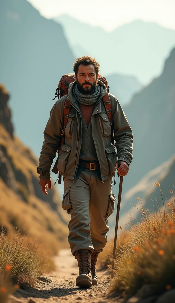 Man traveling