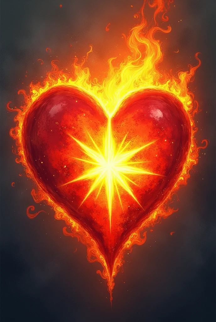 St. Augustine's Flaming Heart for Stylish Shirt, sem muitos detalhes