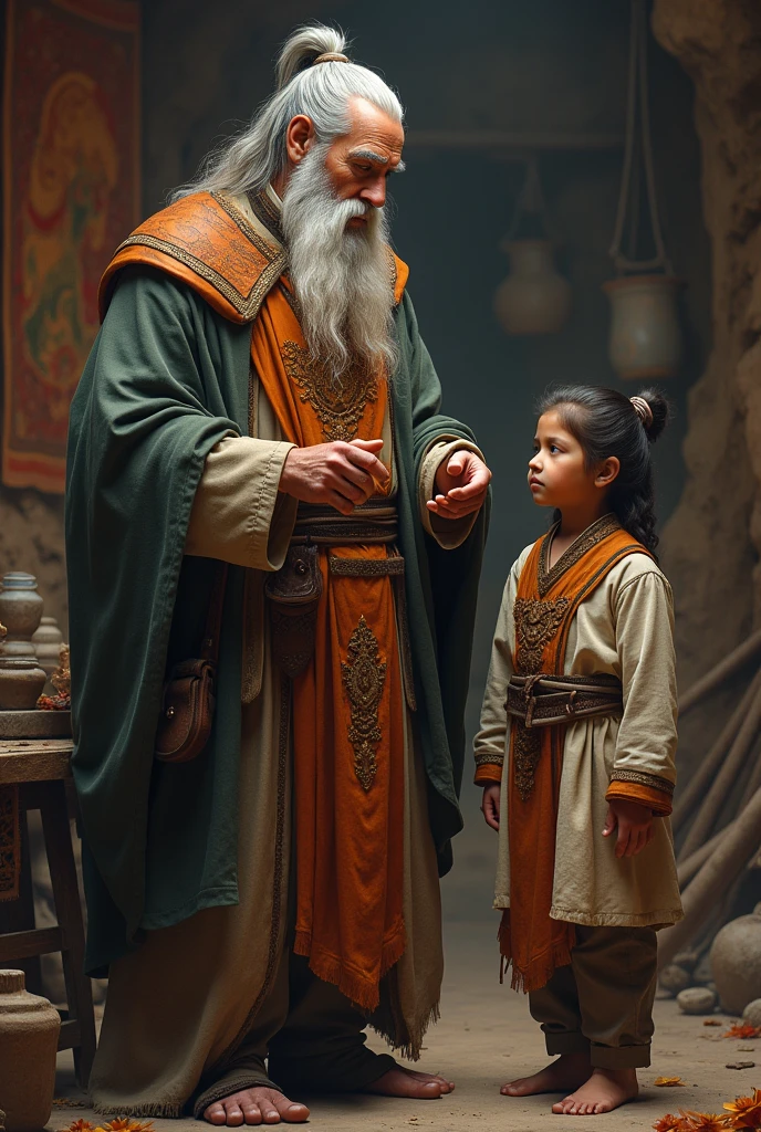 a chief with an apprentice