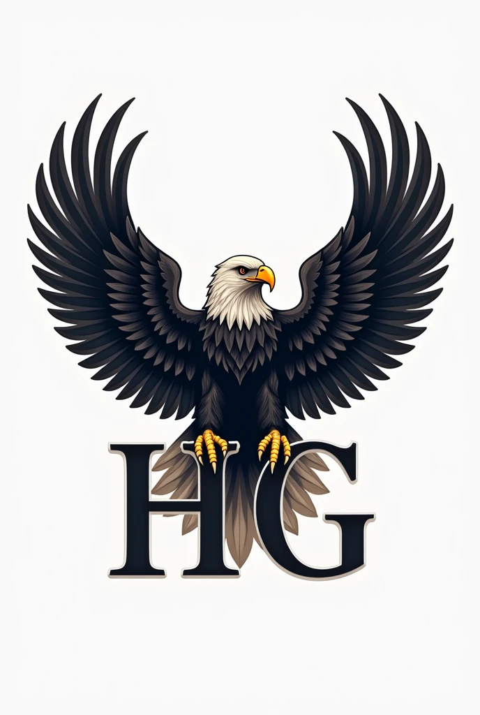 Logo of an eagle with the letters HG