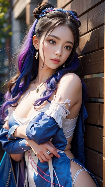 Cowgirl、Incredibly beautiful proportions、Captivating beauty、Western style、9 head and body,(Highest quality, masterpiece:1.4), (realism:1.2), (Realistic:1.2), (Absurd:1.2), (Realistic:1.3),Elaborately decorated costumes、 one person&#39;s,Realistic Skin,alone,( Very big eyes,Beautiful attention to detail, Symmetrical eyes), Outdoor,Ezvian Everywhere､the body is slim、the body is slim、Big Breasts、Saggy breasts、Big Breasts、