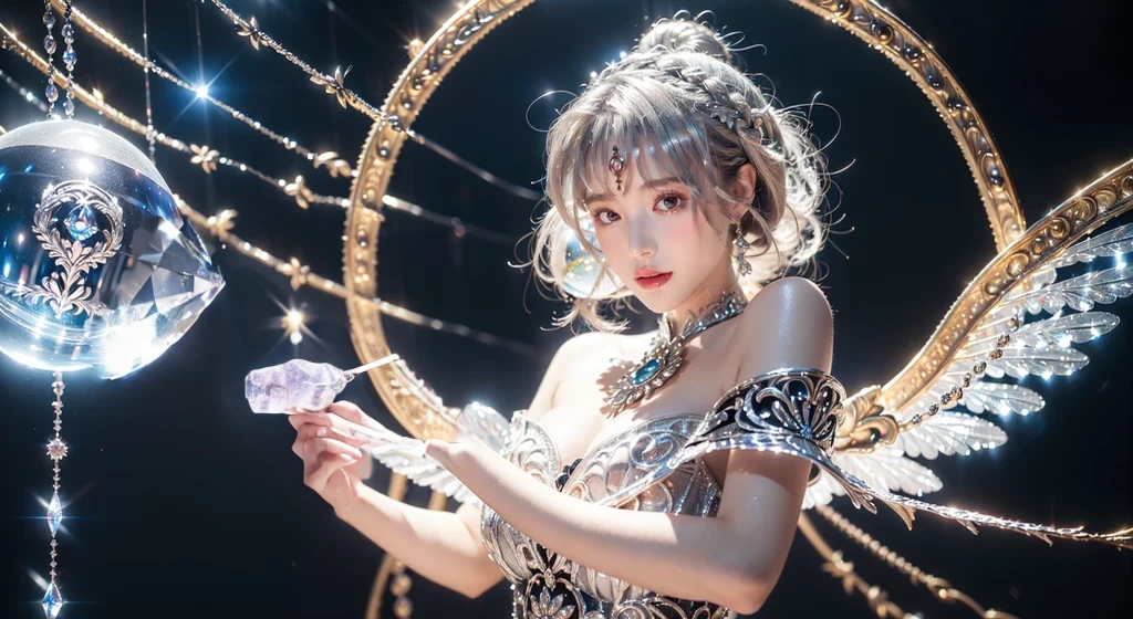 hand、background、Crystal Jade