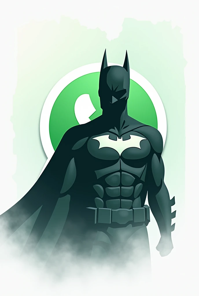Logo whatsapp com Batman