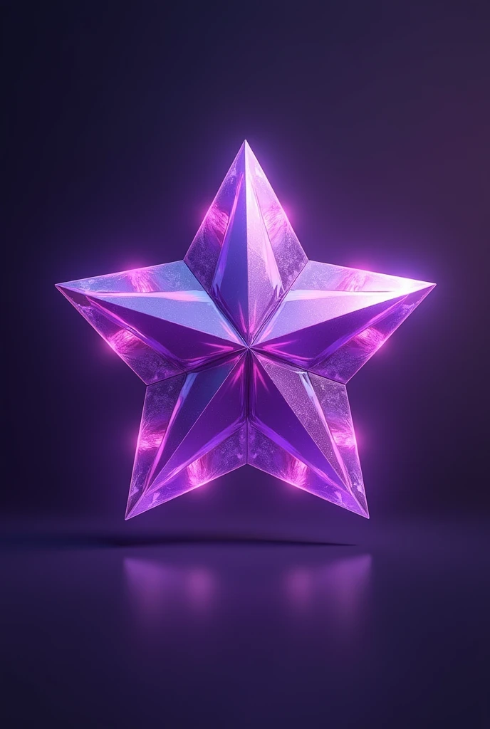 Draw a purple star-shaped gem with no background