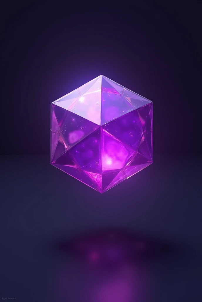 Draw a purple 6-pointed star-shaped gem with no background