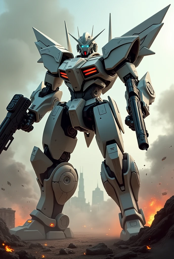 Robot shooting guns