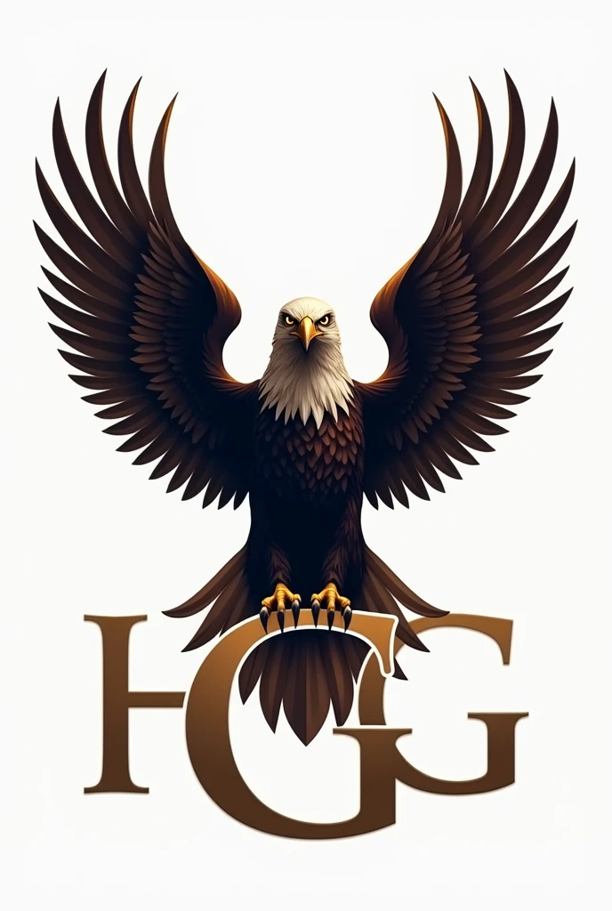 Logo of an eagle with the letters HG