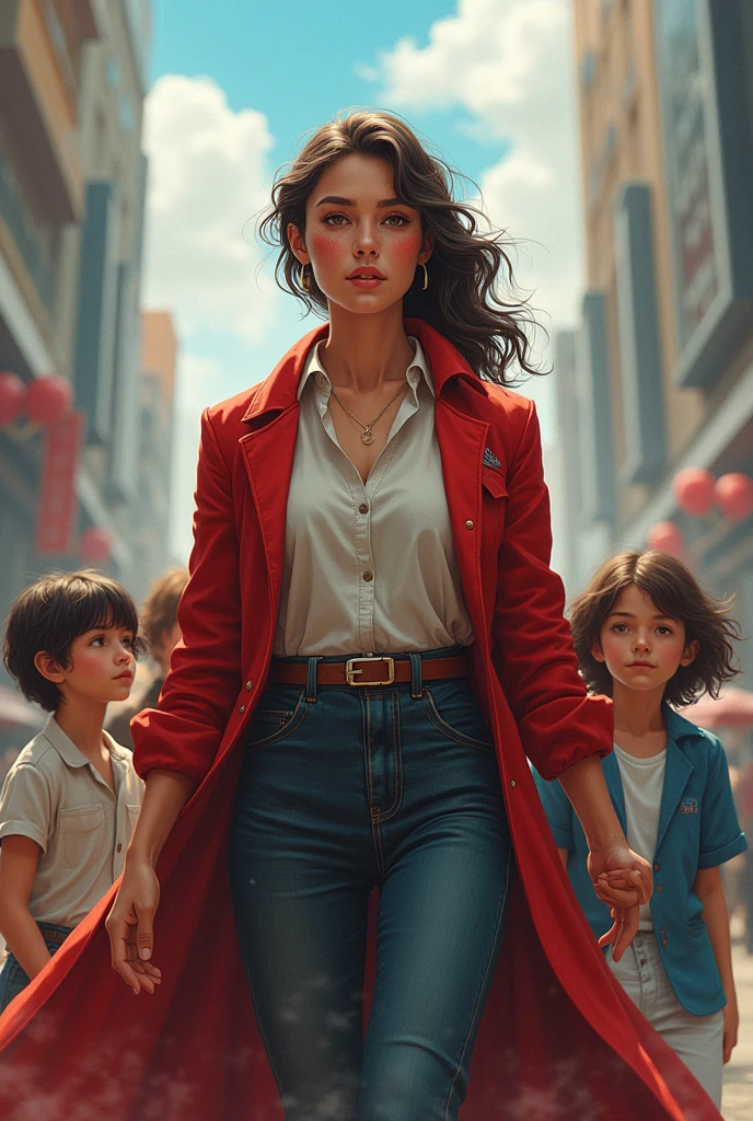 Working woman ,Warrior with a desire to excel and be happy with her children

