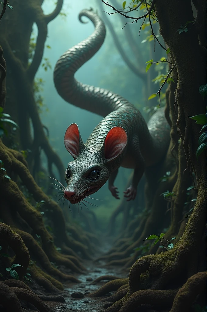 Snake with a rat face