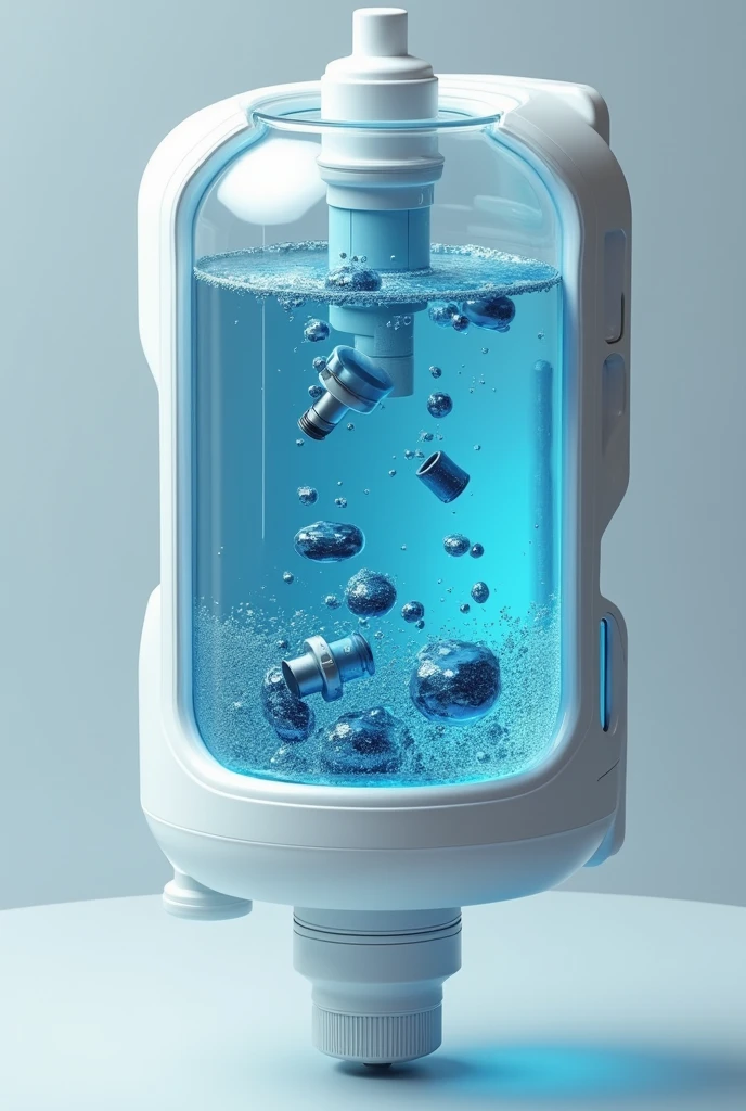 Make the inner part of this device in the form of water, Inside it has a PH sensor, a chlorine sensor, a water turbidity sensor, arduino electron sensor, pressure and temperature sensor , In addition to these, it includes a plastic container for taking water samples., plate to hang the device and the bluetooth connection