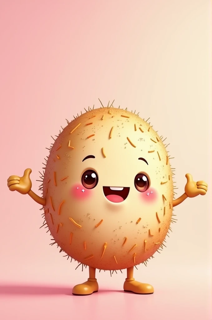 Make me a mascot about coconut macaroons make it simple make it a person