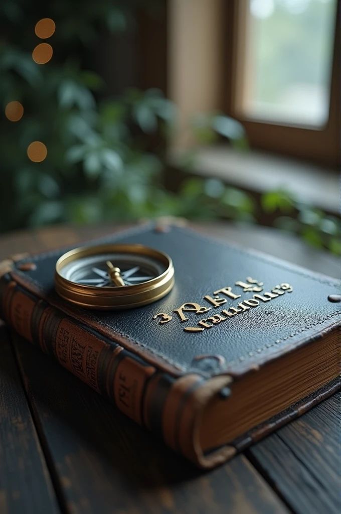 Image of a compass and a bible, that says happy Saturday